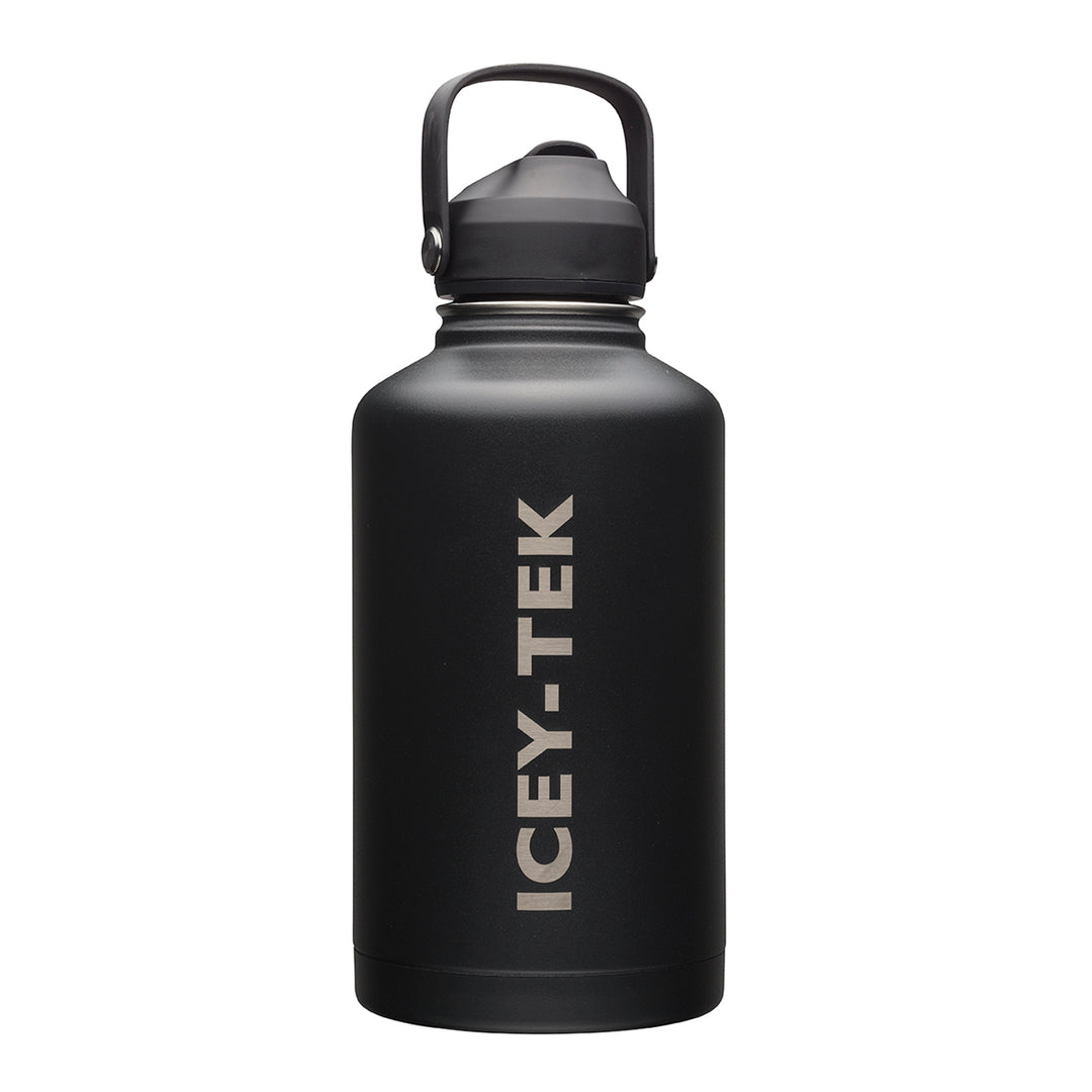 Icey-Tek Insulated Drink Bottle with Straw Lid 1.9L