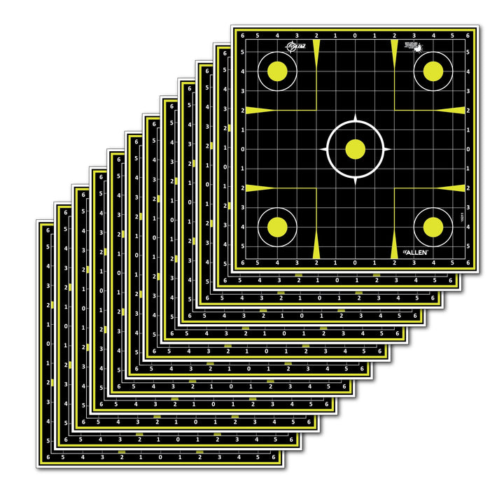 Allen EZ Aim Targets Splash Sight-In Grid 12" x 12"