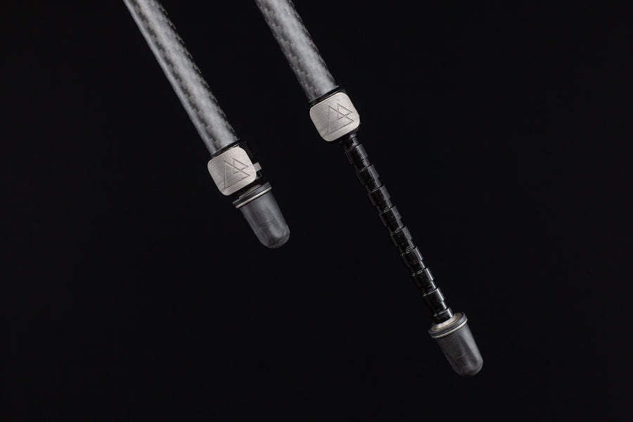 Backlanz Carbon Bipod - Notched w/Universal Mounting Bracket