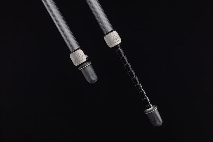 Backlanz Carbon Bipod - Notched w/Universal Mounting Bracket