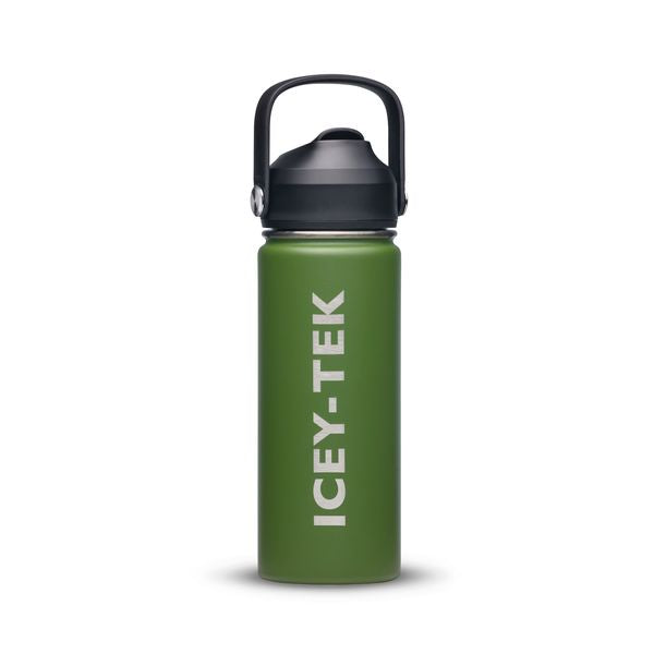 Icey-Tek Insulated Bottle with Straw Lid 530ml