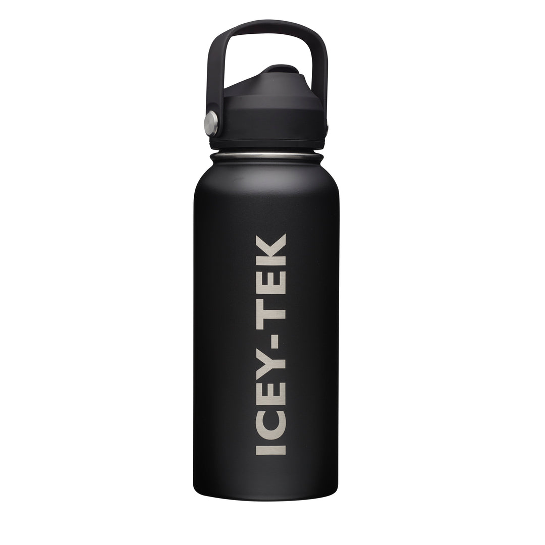 Icey-Tek Insulated Drink Bottle with Straw 950ml