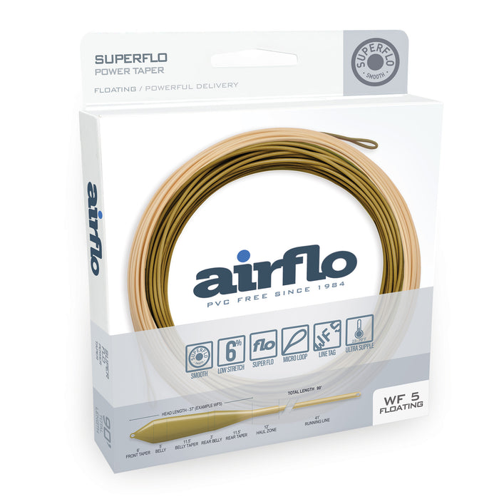 Airflo SuperFlo Power Taper Camo Green/Caddis
