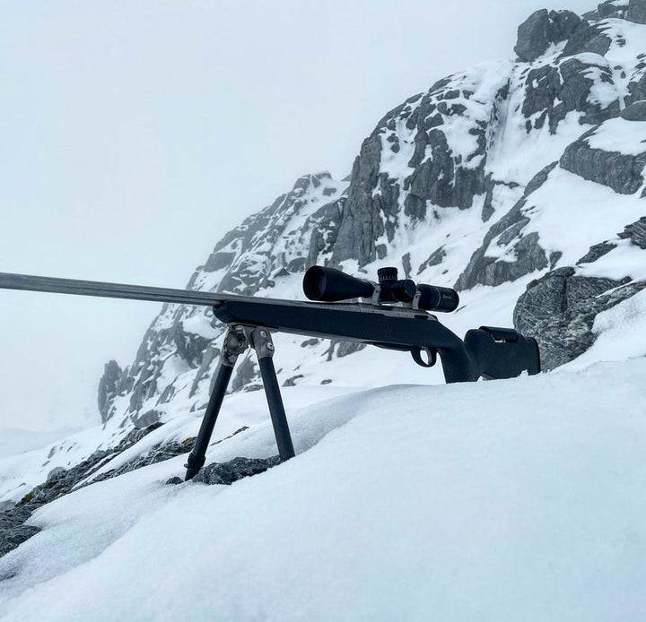 Backlanz Carbon Bipod w/Universal Mounting Bracket