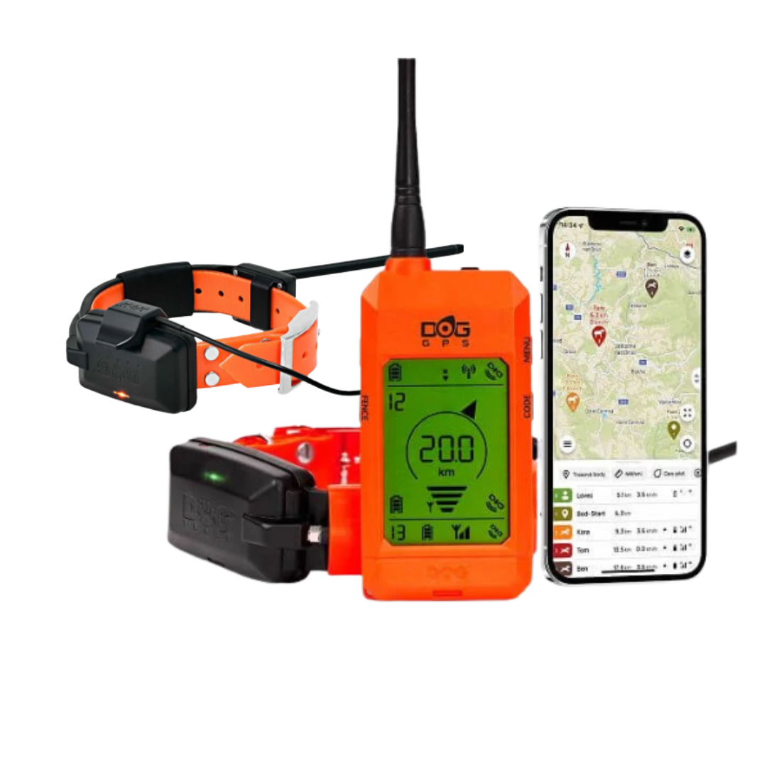 COMBO DEAL - Dog Trace DOG GPS X30 Orange GPS Tracking & Training System with TWO COLLARS RRP $2049