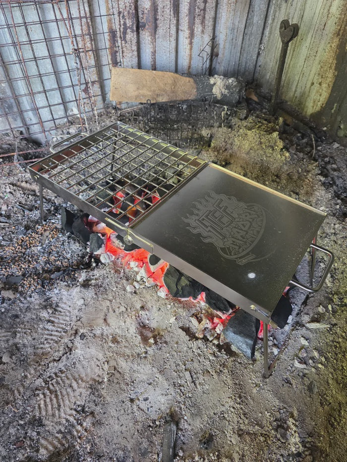 STEF THE MAORI - Ahi Fold - Stainless Steel Fold-Out BBQ