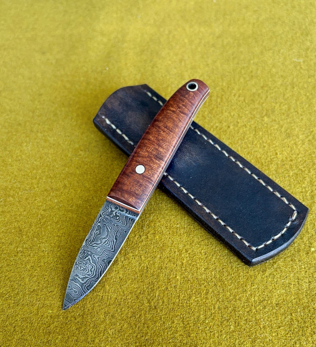 Inner Wild - Little Owl - Damascus Steel & Ringed Gidgee