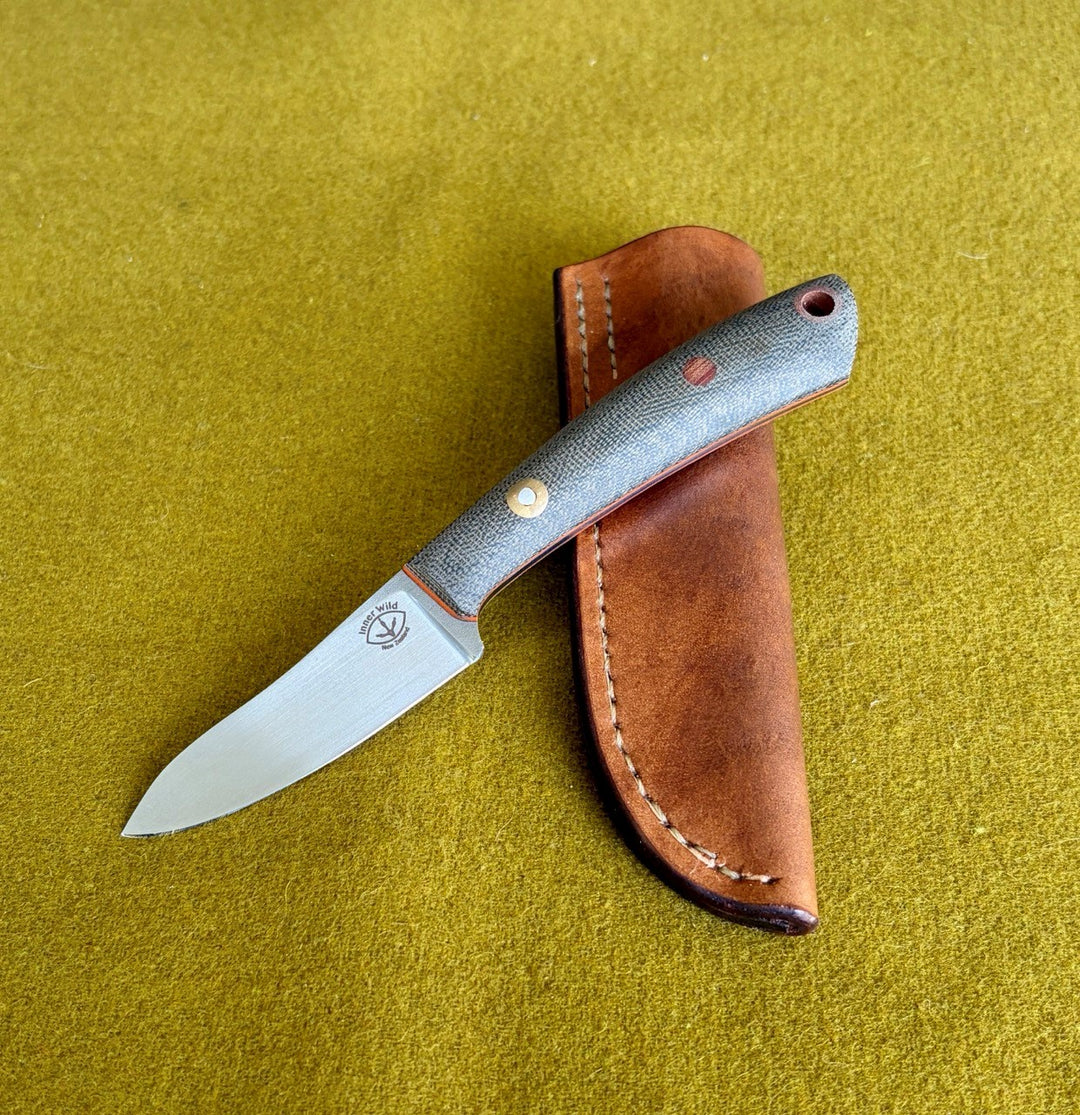 Inner Wild - Mini Ghillie - Green Canvas Micarta