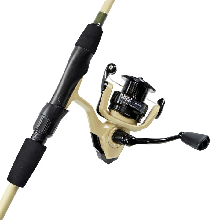 Okuma OUTRAX 6'6 2PC Rod & Reel Spin Combo - Sand Green