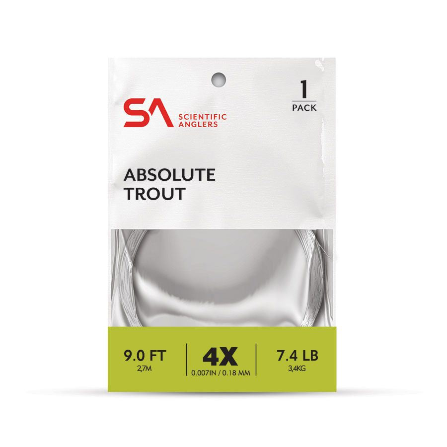 Scientific Anglers Absolute Trout Leader Stealth 9' (4x) 7.4lb