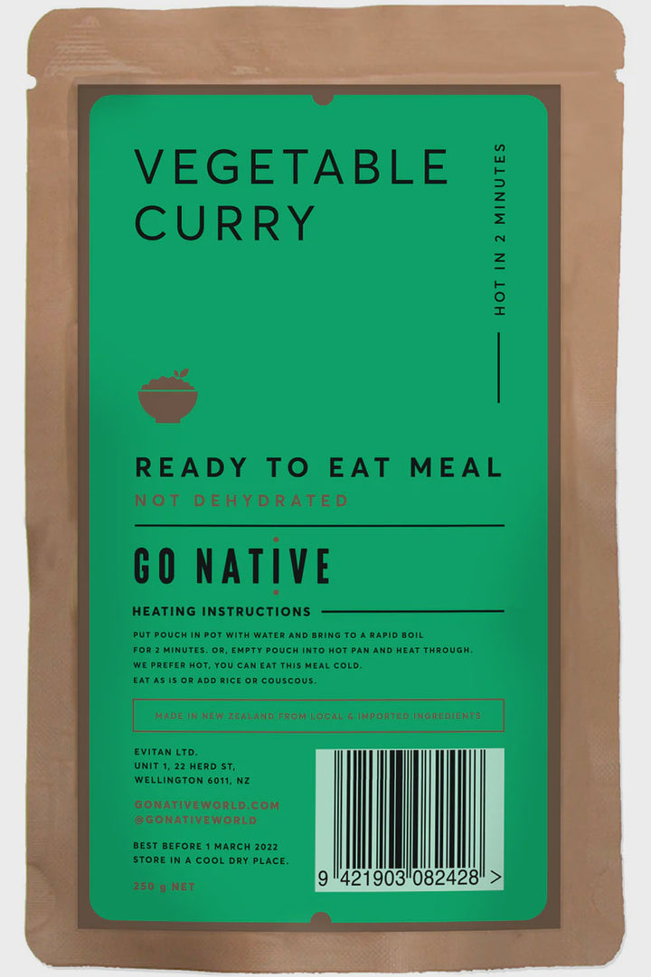 Go Native Meals - Vegetable Curry