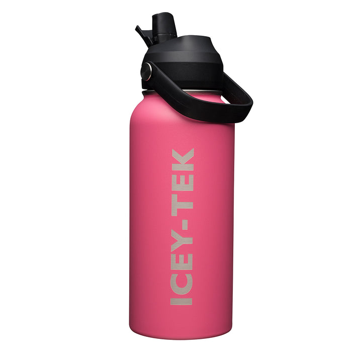 Icey-Tek Insulated Drink Bottle with Straw 950ml