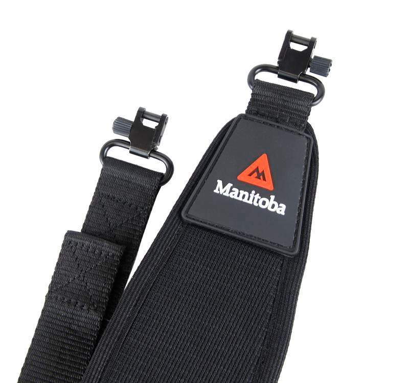Manitoba Deluxe Rifle Sling Wide: Black