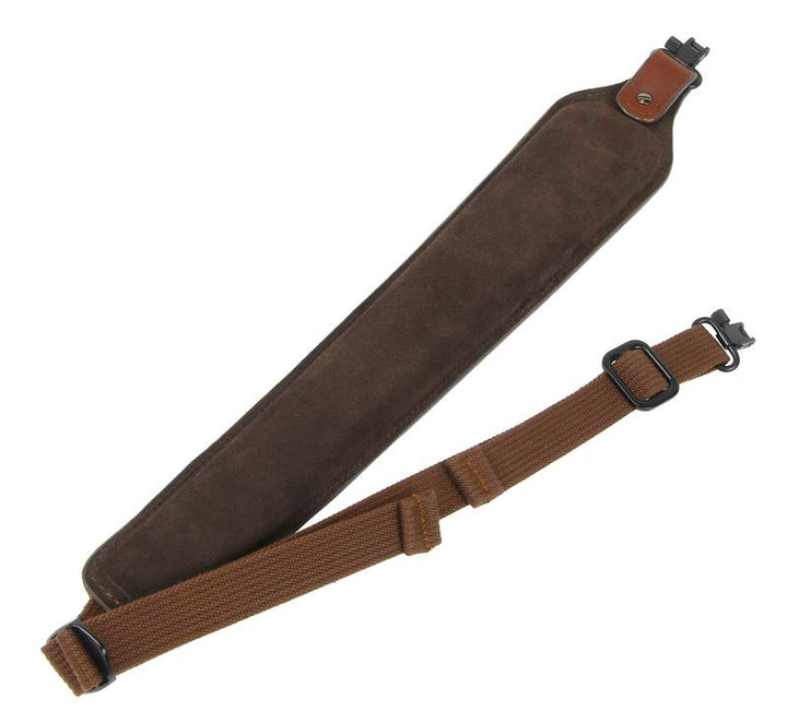 Manitoba Quik-Lock Leather Sling: Wide - Brown