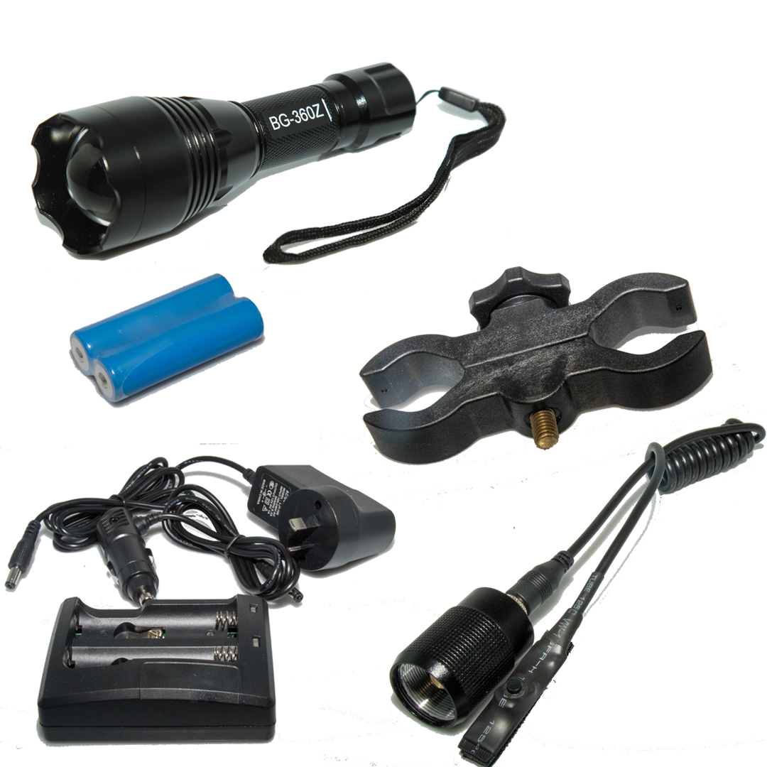 BUSHGEAR BG-360z Full Spotlight Kit with Red and White Lens