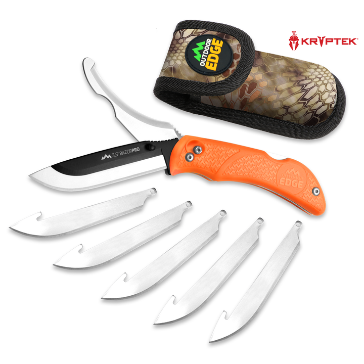 Outdoor Edge Razor Pro Orange 3.5"