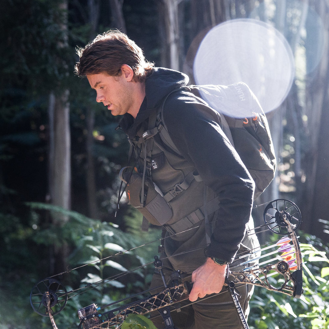 Hunters Element Whakarapu Long Sleeve Hood - Black